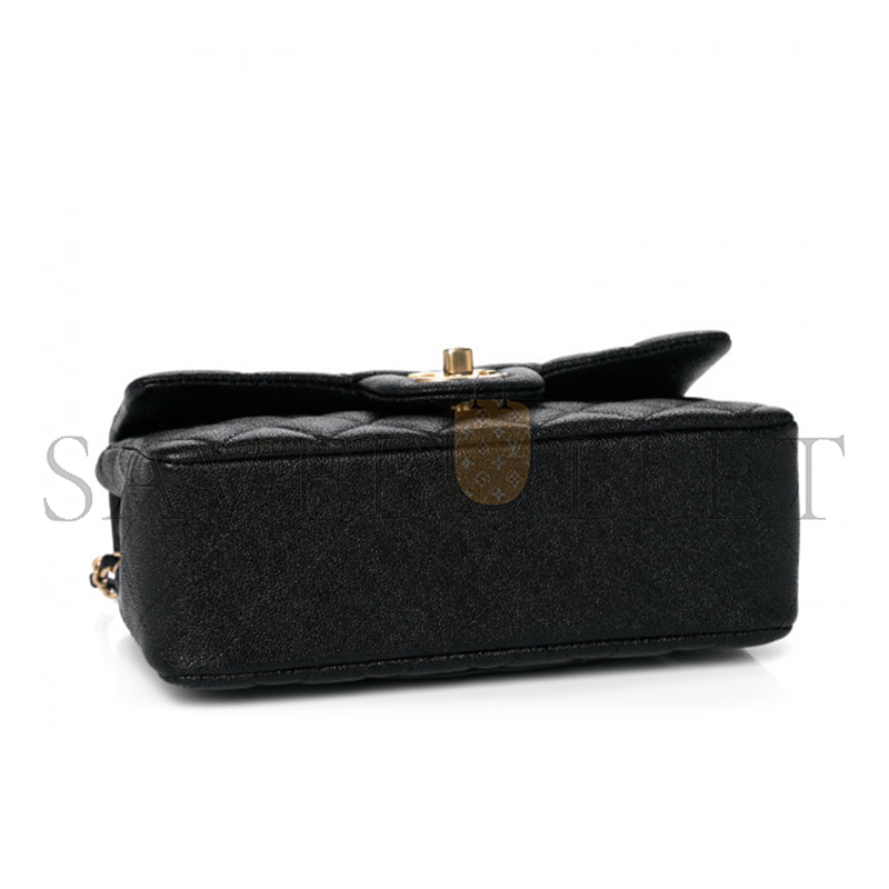 CHANEL CAVIAR QUILTED MINI TOP HANDLE FLAP 1104674 (20*12*7cm)