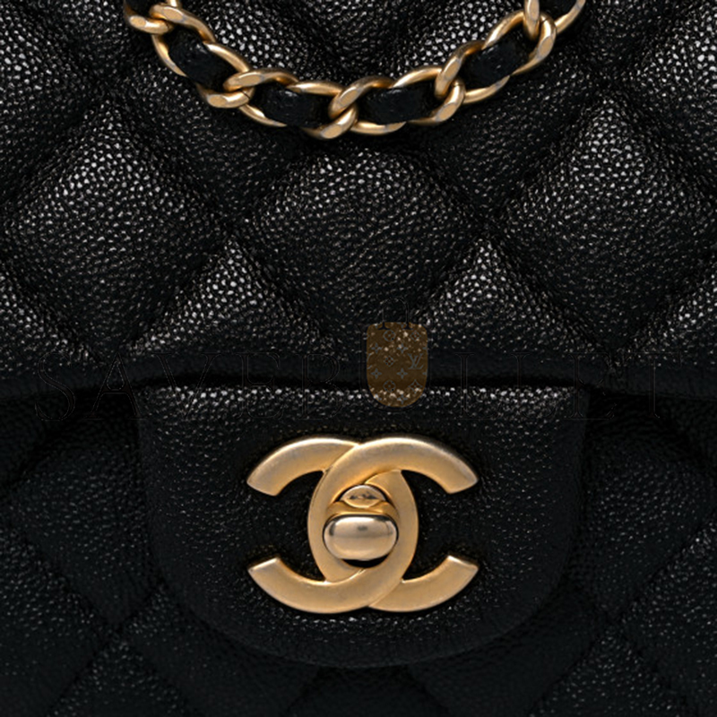 CHANEL CAVIAR QUILTED MINI TOP HANDLE FLAP 1104674 (20*12*7cm)