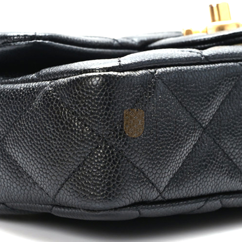 CHANEL CAVIAR QUILTED MINI SWEETHEART FLAP 1337872 (18*13*6cm)