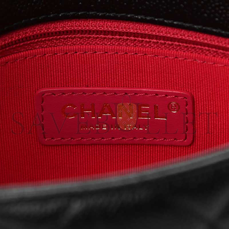 CHANEL SHINY CAVIAR QUILTED SMALL CHAIN MELODY FLAP 1167229 (23*14*6cm)