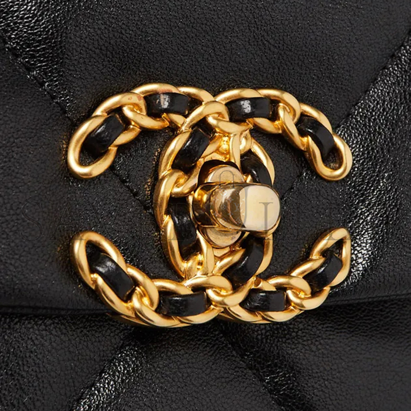 CHANEL GOATSKIN QUILTED MEDIUM 19 FLAP 1139300 (26*16*8cm)
