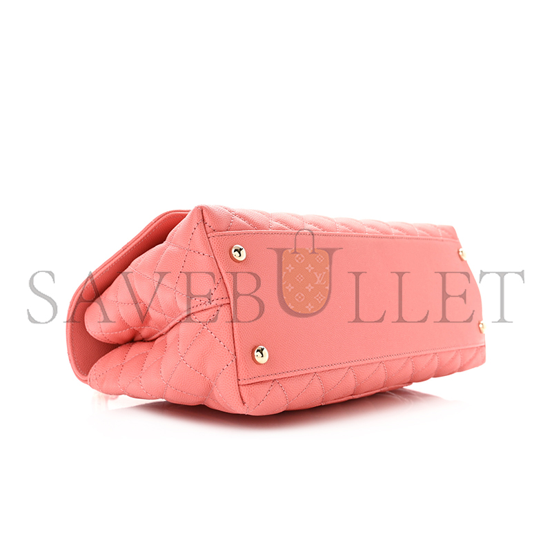 CHANEL CAVIAR QUILTED SMALL COCO HANDLE FLAP 1177715 (25*15*8cm)