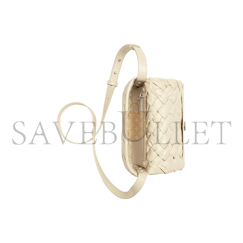 BOTTEGA VENETA SMALL RUMPLE MESSENGER 787113V4HO19194 (21*14*5cm)