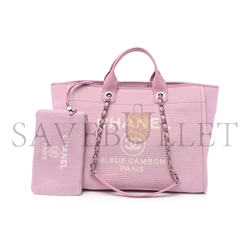 CHANEL MIXED FIBERS SMALL DEAUVILLE TOTE 1149317 (39*29*20cm)