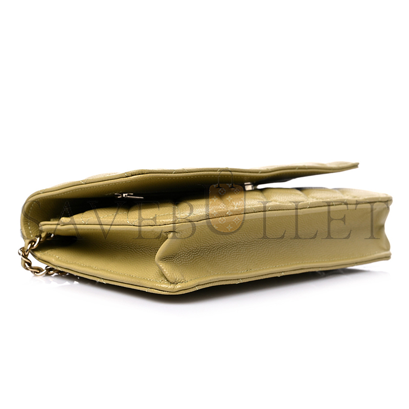 CHANEL CAVIAR QUILTED WALLET ON CHAIN WOC 1177827 (19*11*4cm)