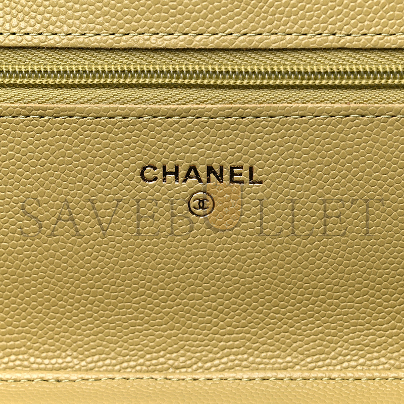 CHANEL CAVIAR QUILTED WALLET ON CHAIN WOC 1177827 (19*11*4cm)