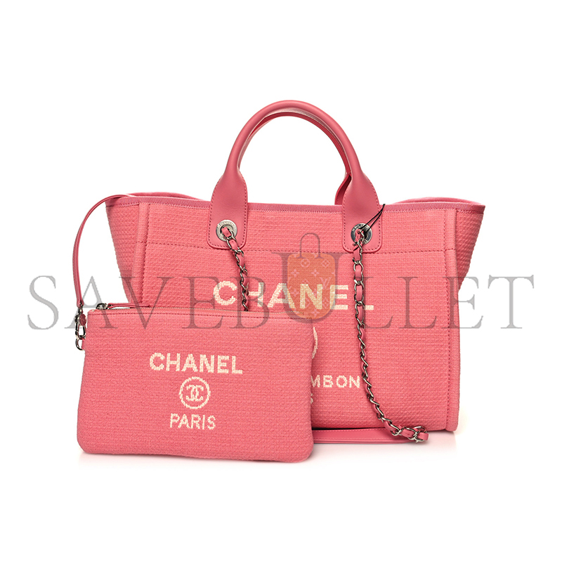 CHANEL MIXED FIBERS SMALL DEAUVILLE TOTE 1450144 (32*25*15cm)