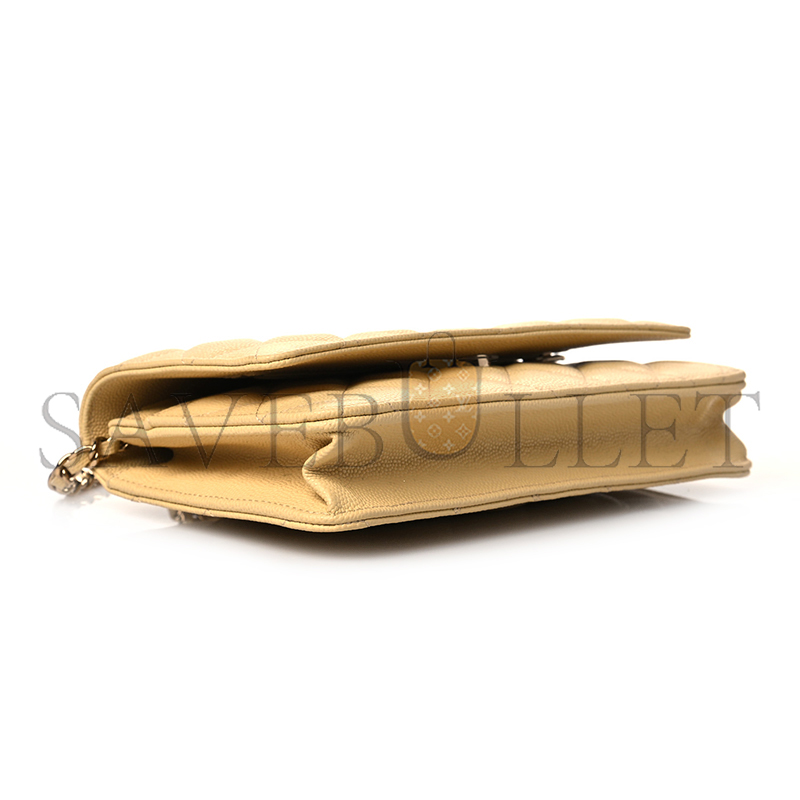 CHANEL CAVIAR QUILTED WALLET ON CHAIN WOC 1081398 (19*11*4cm)