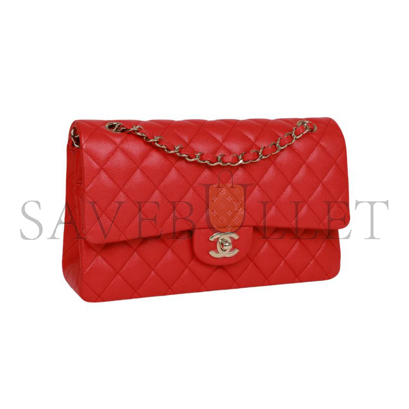 CHANEL CAVIAR QUILTED MEDIUM DOUBLE FLAP 1200354 (25*15*7cm)