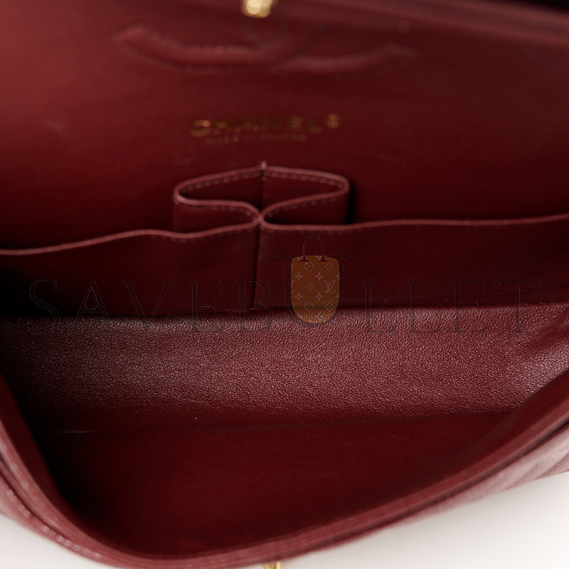 CHANEL CAVIAR QUILTED MEDIUM DOUBLE FLAP 1635335 (25*15*7cm)