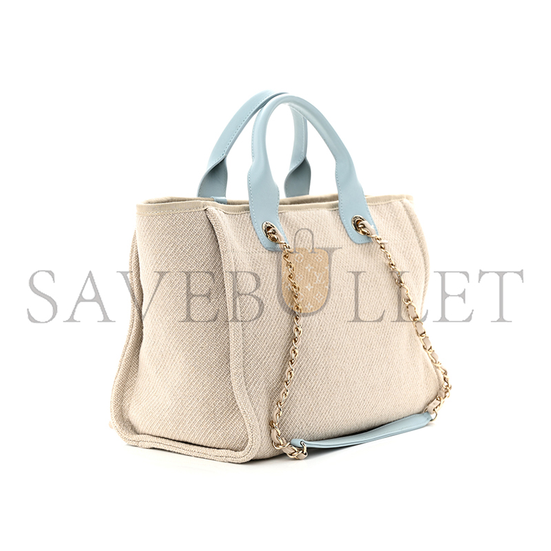 CHANEL MIXED FIBERS SMALL DEAUVILLE TOTE 1294895 (34*26*15cm)