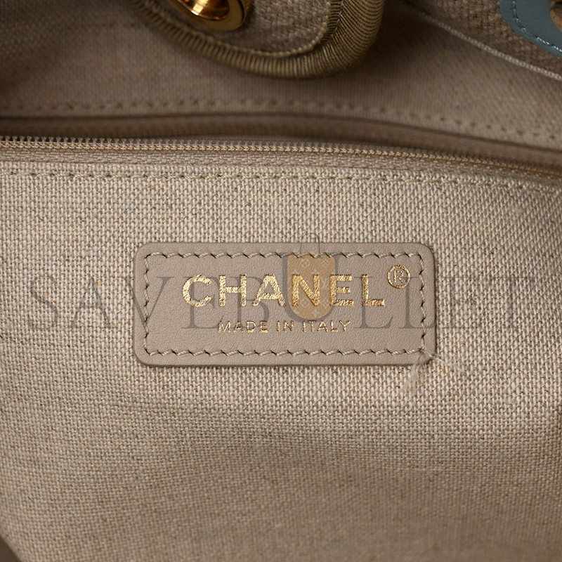 CHANEL MIXED FIBERS SMALL DEAUVILLE TOTE 1294895 (34*26*15cm)