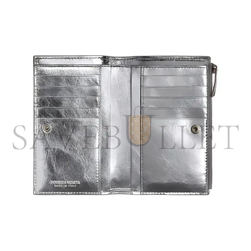 BOTTEGA VENETA MEDIUM INTRECCIATO BI-FOLD ZIP WALLET 667468V1GF18101 (14.5*9.3*2cm) BOTTEGA VENETA MEDIUM INTRECCIATO BI-FOLD ZIP WALLET 667468V1GF18101 (14.5*9.3*2cm)