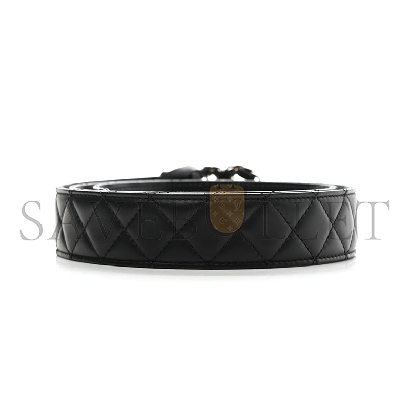 CHANEL CALFSKIN QUILTED CC CHAIN BELT 1007031