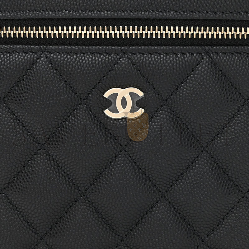 CHANEL CAVIAR QUILTED LARGE VANITY POUCH 1396375 (20*15*13cm)