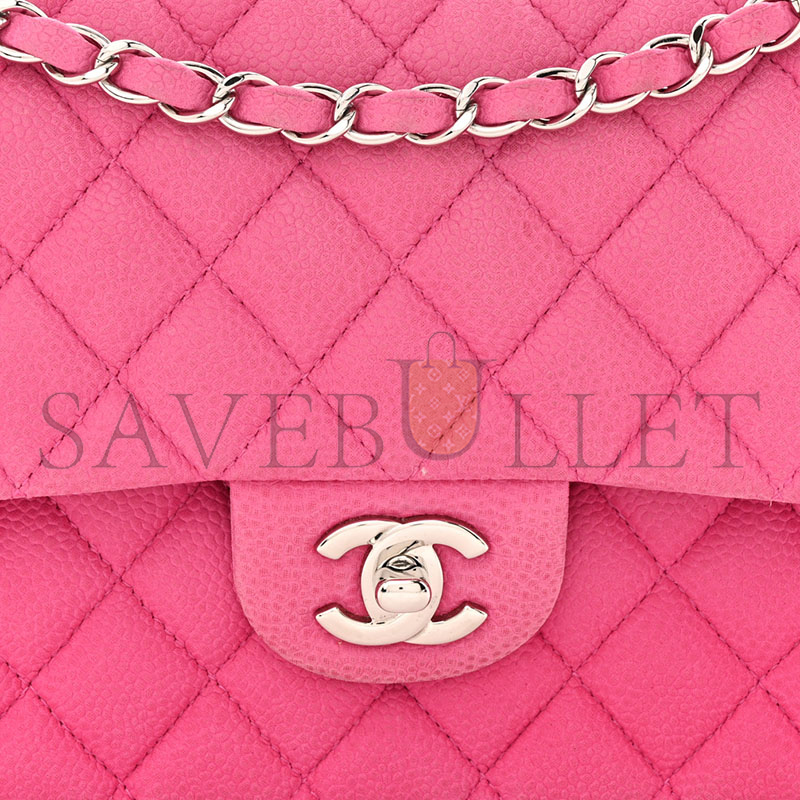 CHANEL IRIDESCENT CAVIAR QUILTED MEDIUM DOUBLE FLAP 1436314 (25*15*6cm)