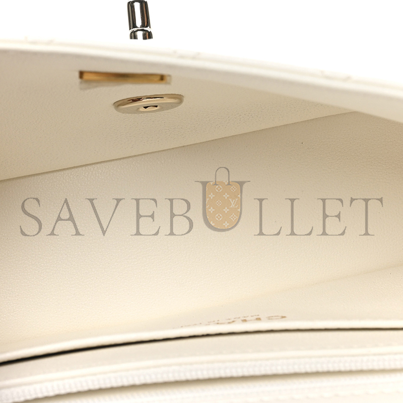 CHANEL MASTER LAMBSKIN QUILTED MINI CRYSTAL TOP HANDLE FLAP AS4140 (18*11.5*6.5cm)