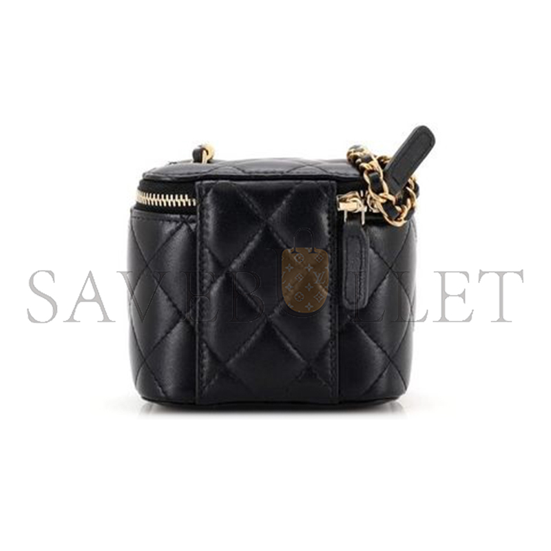 CHANEL MASTER MINI PEARL CRUSH VANITY CASE WITH CHAIN AP1447 (11*8.5*7cm)