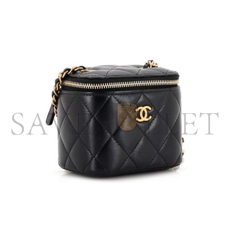 CHANEL MASTER MINI PEARL CRUSH VANITY CASE WITH CHAIN AP1447 (11*8.5*7cm)