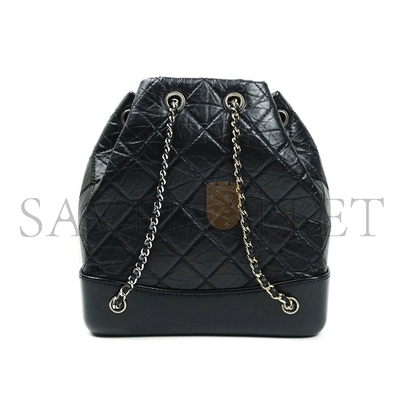 CHANEL MASTER GABRIELLE SMALL BACKPACK AGED CALFSKIN A94485 (23*22.5*10.5cm)