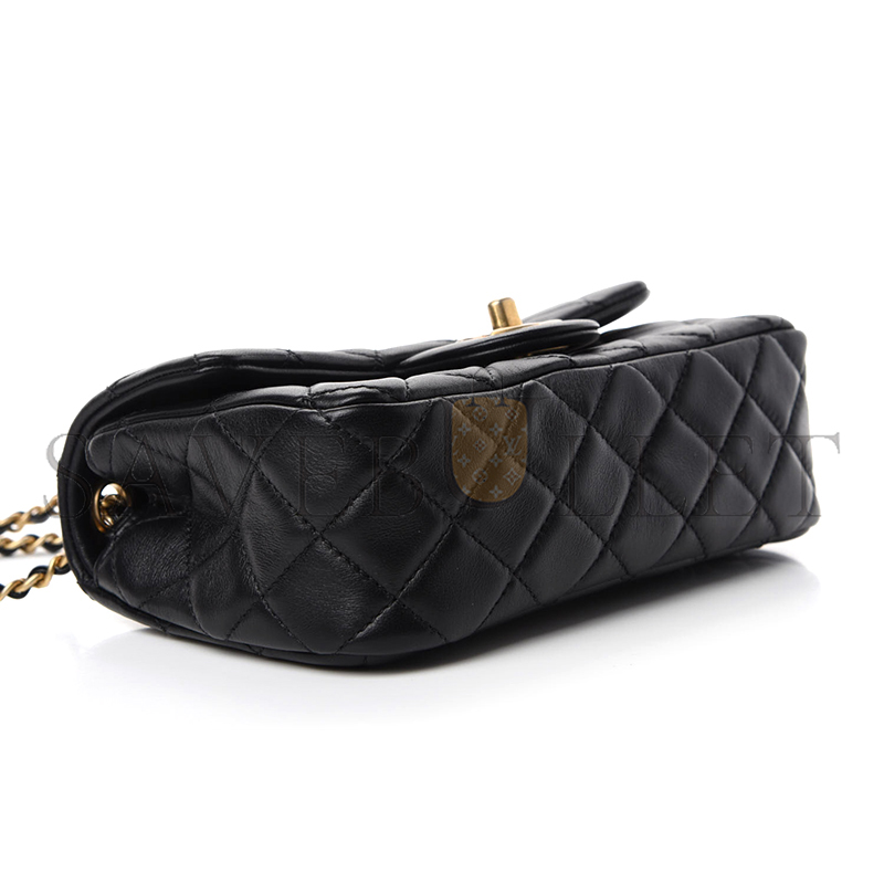 CHANEL MINI RECTANGULAR PEARL CRUSH FLAP AS1787 (19*13*7cm)
