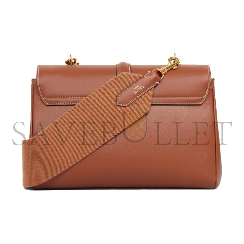 CELINE SHOULDER BAG IN TEEN SOFT16 COWHIDE LEATHER 196853CR4.04LU (23*15*9cm)