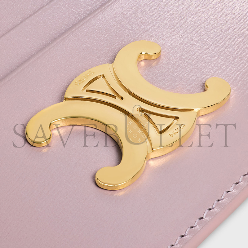 CELINE CARD HOLDER TRIOMPHE IN SHINY CALFSKIN 10L833DPV.25BD (11*8*0.3cm) CELINE CARD HOLDER TRIOMPHE IN SHINY CALFSKIN 10L833DPV.25BD (11*8*0.3cm)