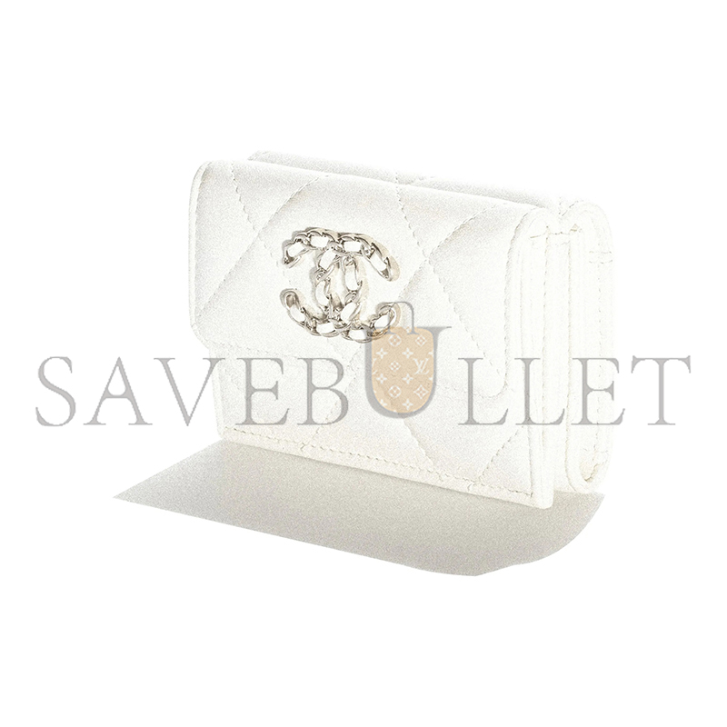 CHANEL 19 FLAP WALLET AP1789 B07327 10601 (12*7.5*2.5cm)