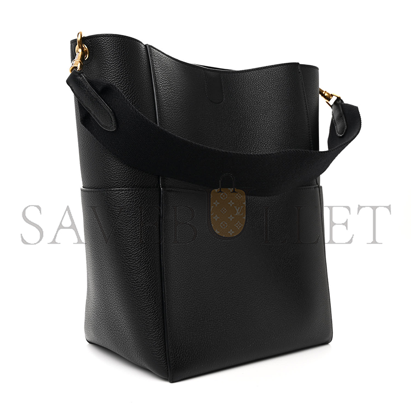 CELINE BUCKET BAG IN SANGLE SEAU PEBBLED CALFSKIN 176593AH4.19ES (33*23*17cm)