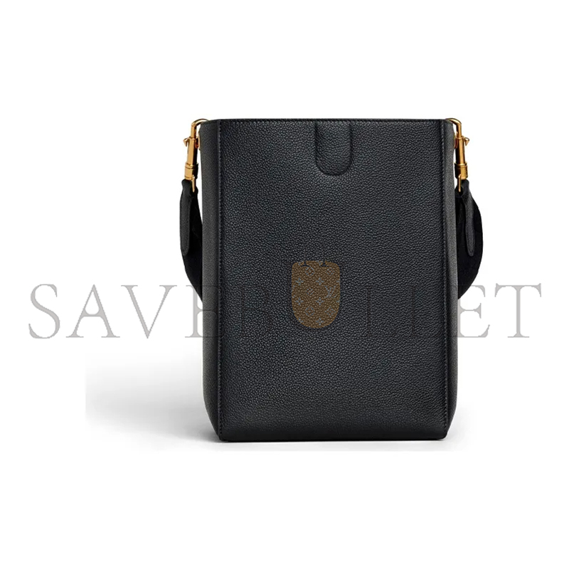 CELINE SMALL BUCKET BAG IN SANGLE SEAU PEBBLED CALFSKIN 189303AH4.38NO (25*18*12cm)
