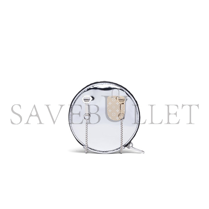 PRADA GLOSSY LEATHER MINI CLUTCH 1NR003  (12*12*2cm) 