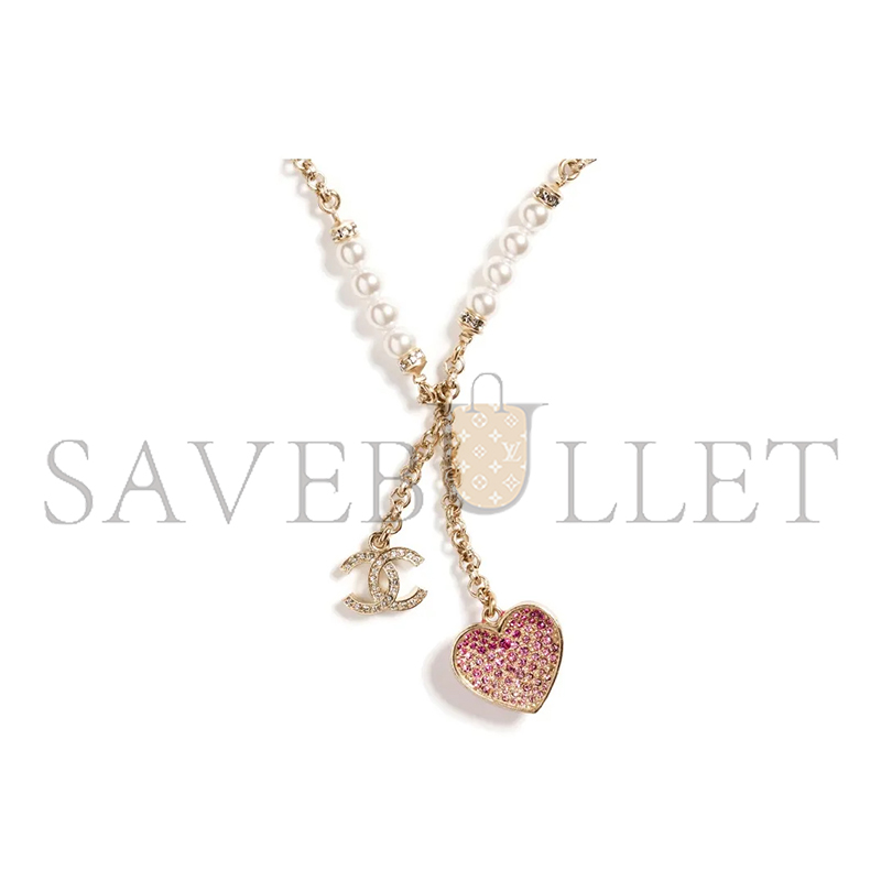 CHANEL CLASSIC GORGEOUS HEART NECKLACE ABA393