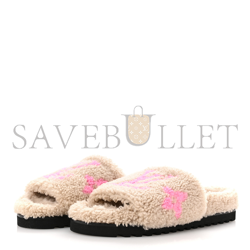 LOUIS VUITTON SHEARLING PASEO FLAT COMFORT MULE 1A8VGF