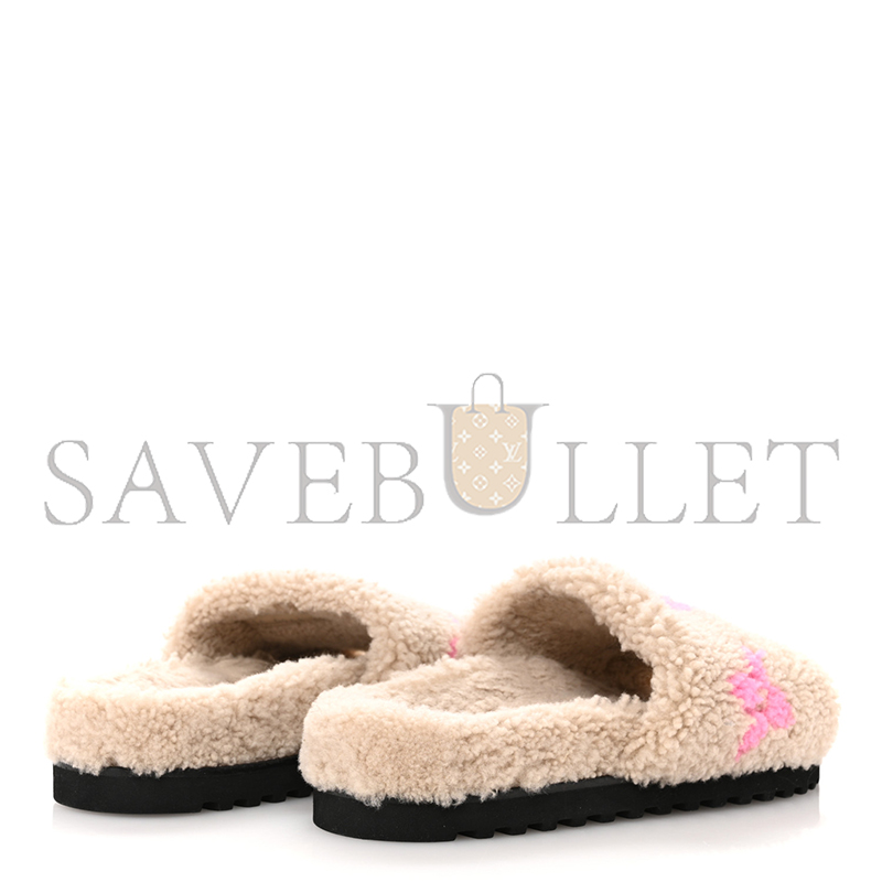 LOUIS VUITTON SHEARLING PASEO FLAT COMFORT MULE 1A8VGF