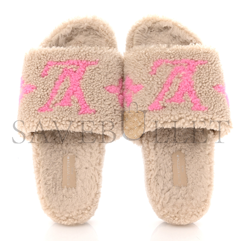 LOUIS VUITTON SHEARLING PASEO FLAT COMFORT MULE 1A8VGF