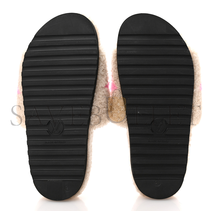 LOUIS VUITTON SHEARLING PASEO FLAT COMFORT MULE 1A8VGF