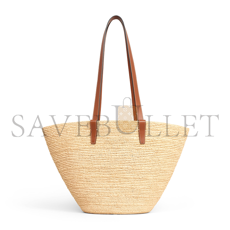 CELINE MEDIUM SUPPLE CELINE CLASSIC PANIER IN RAFFIA AND CALFSKIN 114342FF7.04LU (30*22*14cm) CELINE MEDIUM SUPPLE CELINE CLASSIC PANIER IN RAFFIA AND CALFSKIN 114342FF7.04LU (30*22*14cm)