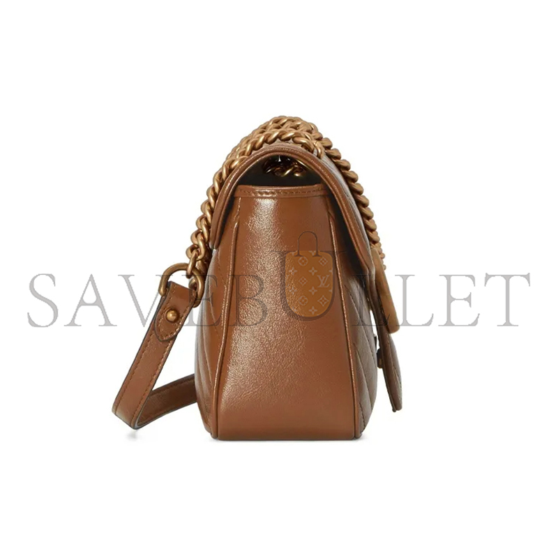 GUCCI GG MARMONT SMALL SHOULDER BAG ‎443497 0OLFT 2535 (26*15*7cm)