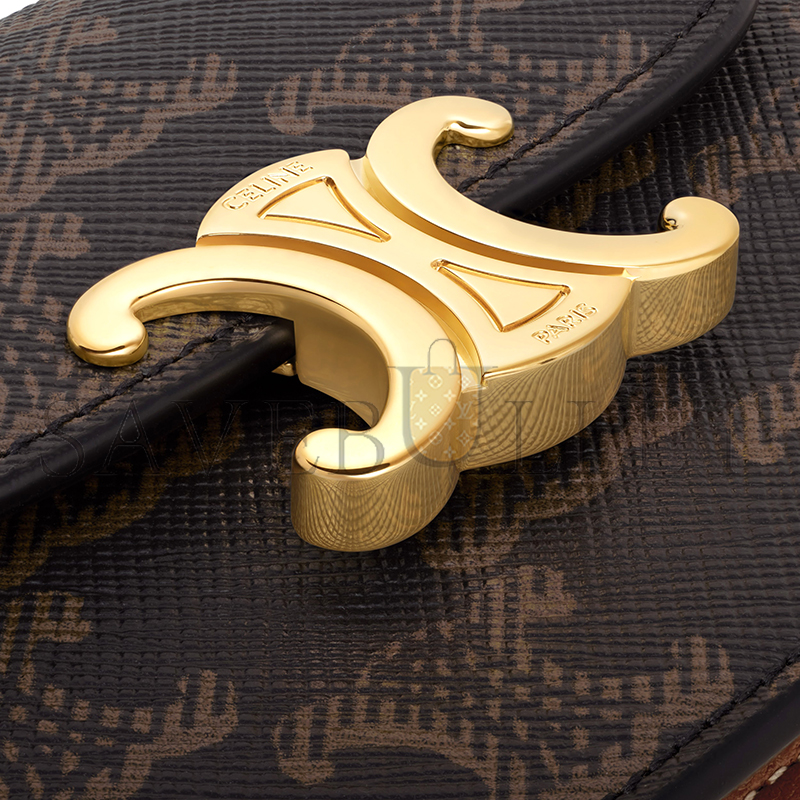 CELINE BUSINESS CARD HOLDER TRIOMPHE IN TRIOMPHE CANVAS AND LAMBSKIN 10N062DB7.04LU (10.5*8.5*3cm) CELINE BUSINESS CARD HOLDER TRIOMPHE IN TRIOMPHE CANVAS AND LAMBSKIN 10N062DB7.04LU (10.5*8.5*3cm)