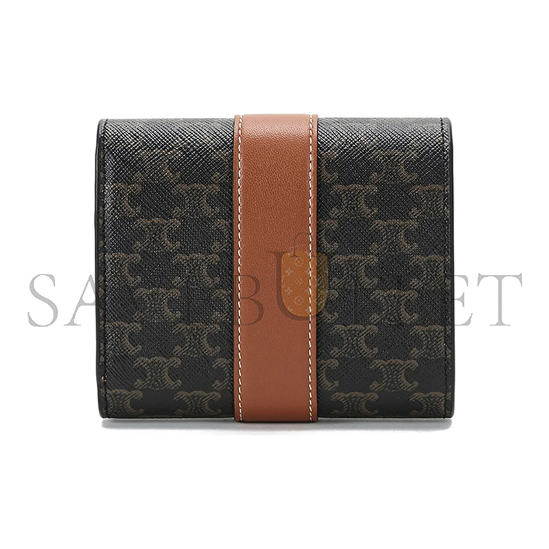 CELINE TRIFOLD WALLET TRIOMPHE IN TRIOMPHE CANVAS 10D572BZ9.04LU (10*9*2.5cm)