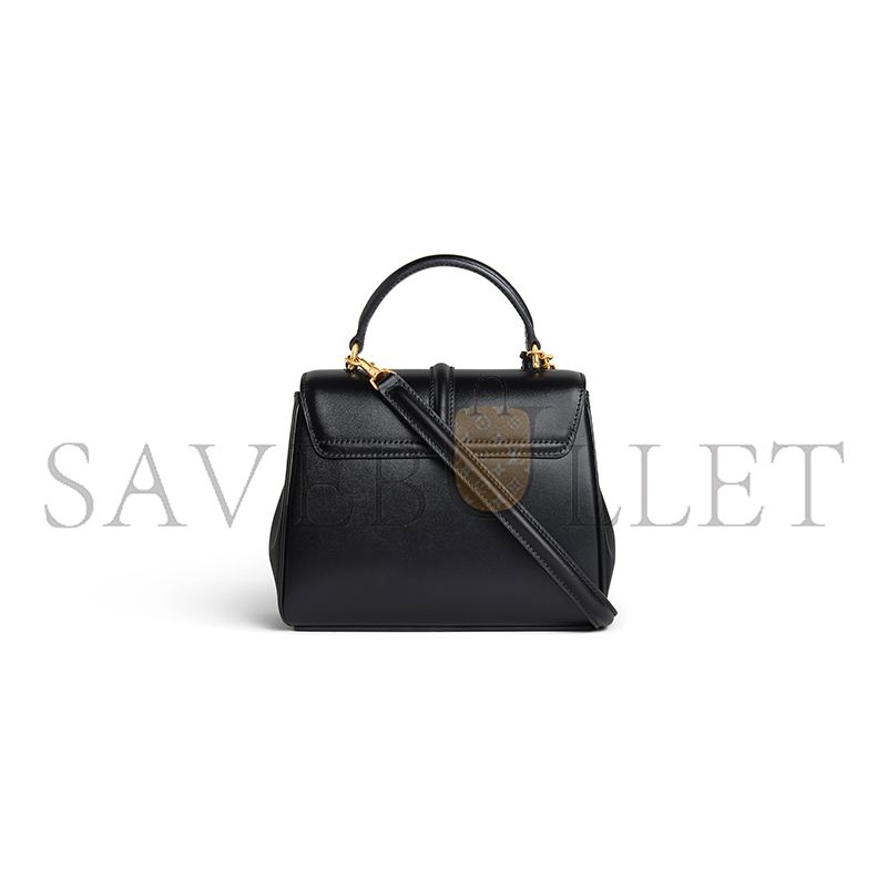 CELINE MINI 16 IN SATINATED CALFSKIN 197983BEY.38NO (17.5*14*7cm)