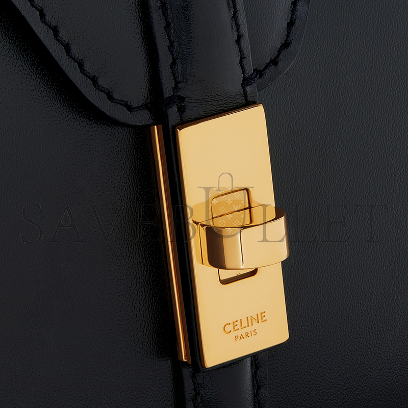 CELINE MINI 16 IN SATINATED CALFSKIN 197983BEY.38NO (17.5*14*7cm)