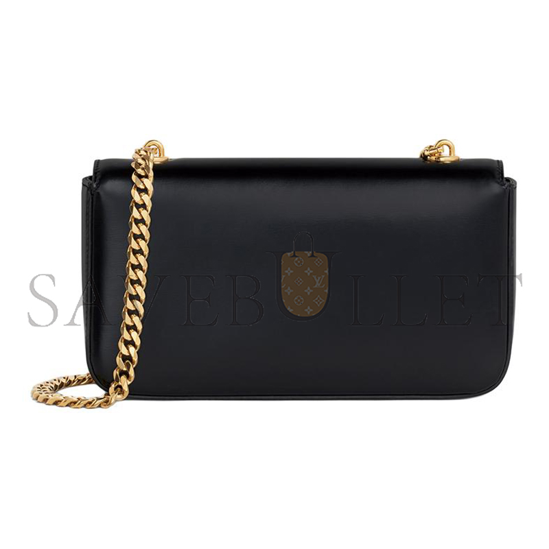 CELINE CHAIN SHOULDER BAG IN TRIOMPHE GLOSSY CALFSKIN 197993BF4.38NO (20.5*10.5*4cm)