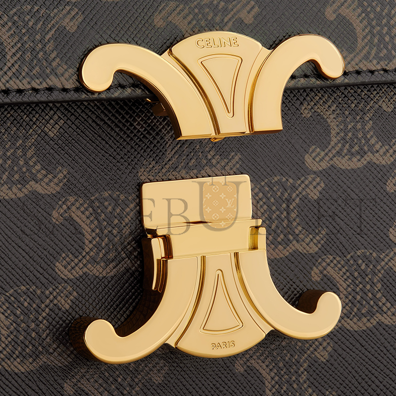 CELINE CHAIN SHOULDER BAG CLAUDE IN TRIOMPHE CANVAS 197992DQW.04LU (20.5*11.5*4cm) CELINE CHAIN SHOULDER BAG CLAUDE IN TRIOMPHE CANVAS 197992DQW.04LU (20.5*11.5*4cm)