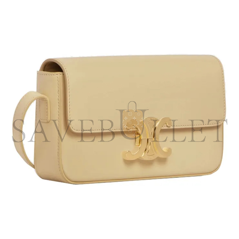 CELINE SHOULDER BAG CLAUDE IN SHINY CALFSKIN 194143BF4.11PA (20*10*4cm)