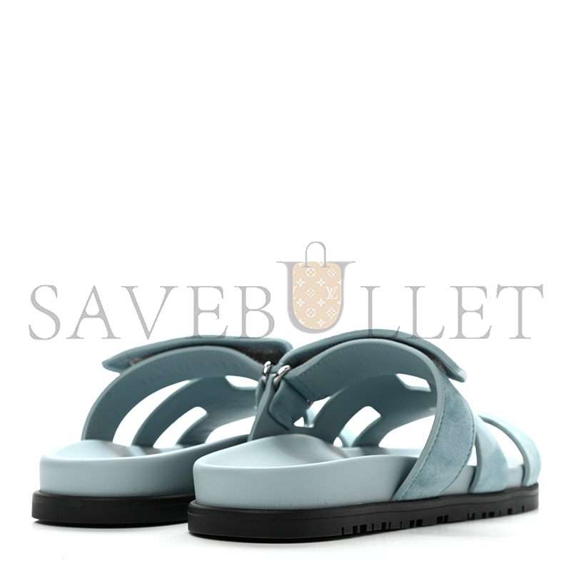 HERMES SUEDE GOATSKIN WOMENS CHYPRE SANDALS H211115Z6H 