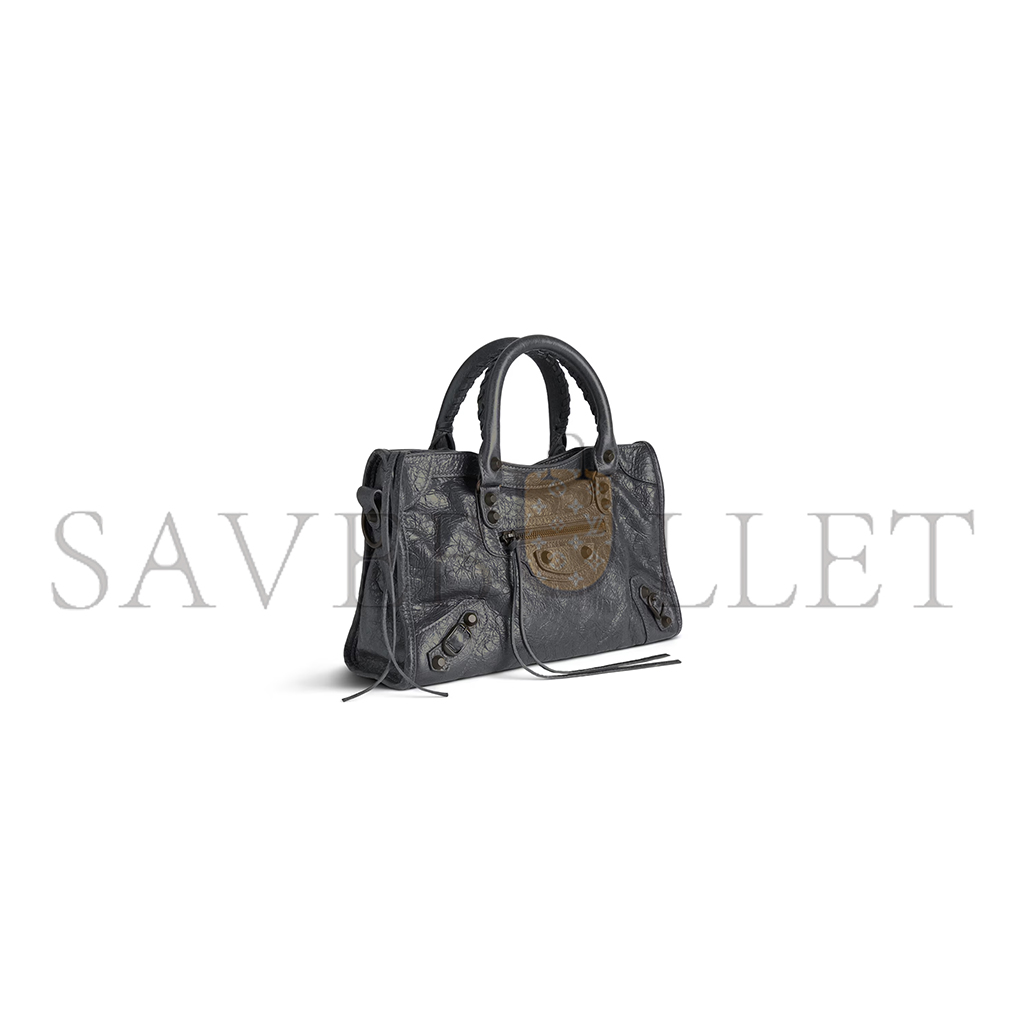 BALENCIAGA WOMEN'S LE CITY BAG SMALL IN VOLCANIC ROCK 8114422ABEK1251 (29.9*19.1*9.9cm) BALENCIAGA WOMEN'S LE CITY BAG SMALL IN VOLCANIC ROCK 8114422ABEK1251 (29.9*19.1*9.9cm)