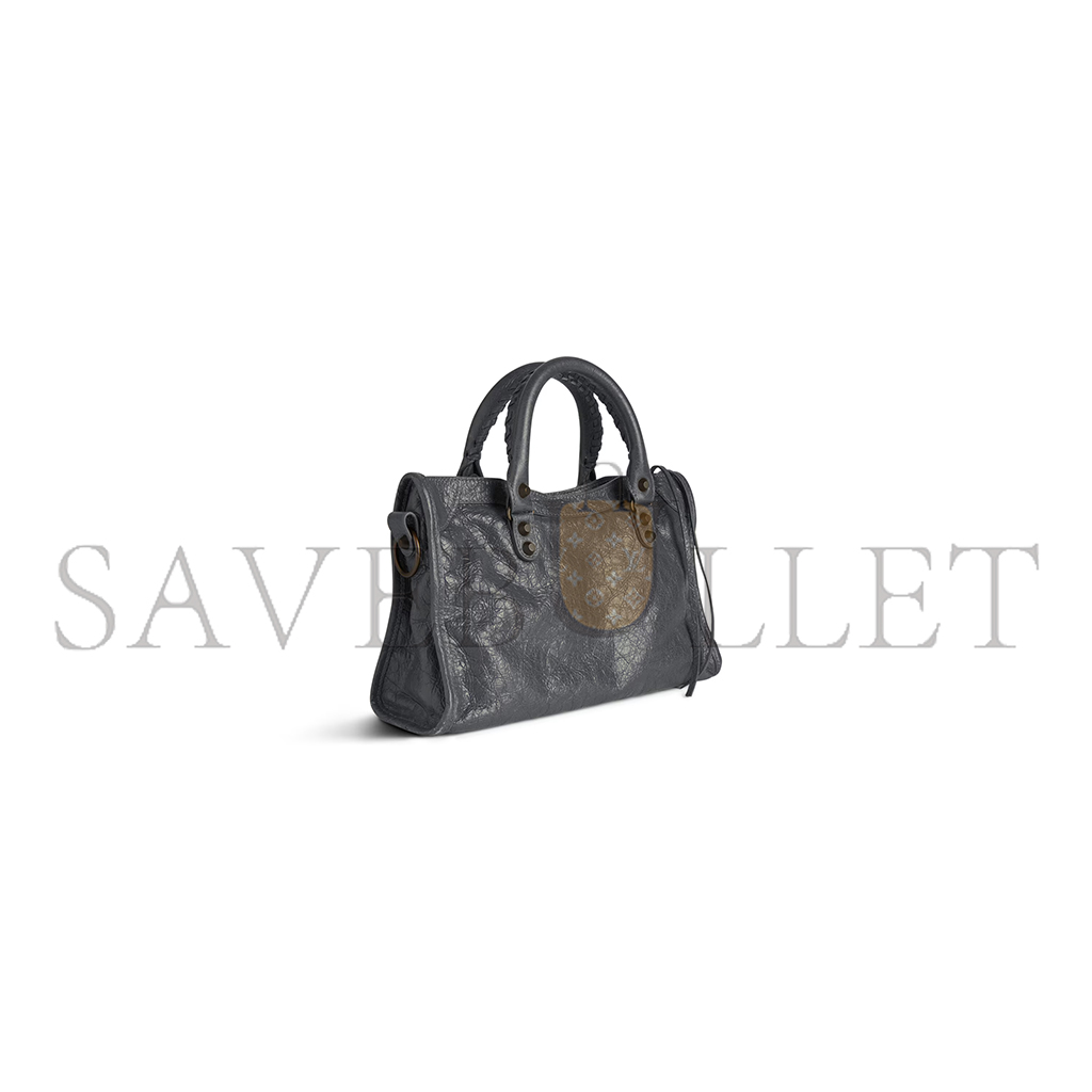 BALENCIAGA WOMEN'S LE CITY BAG SMALL IN VOLCANIC ROCK 8114422ABEK1251 (29.9*19.1*9.9cm) BALENCIAGA WOMEN'S LE CITY BAG SMALL IN VOLCANIC ROCK 8114422ABEK1251 (29.9*19.1*9.9cm)