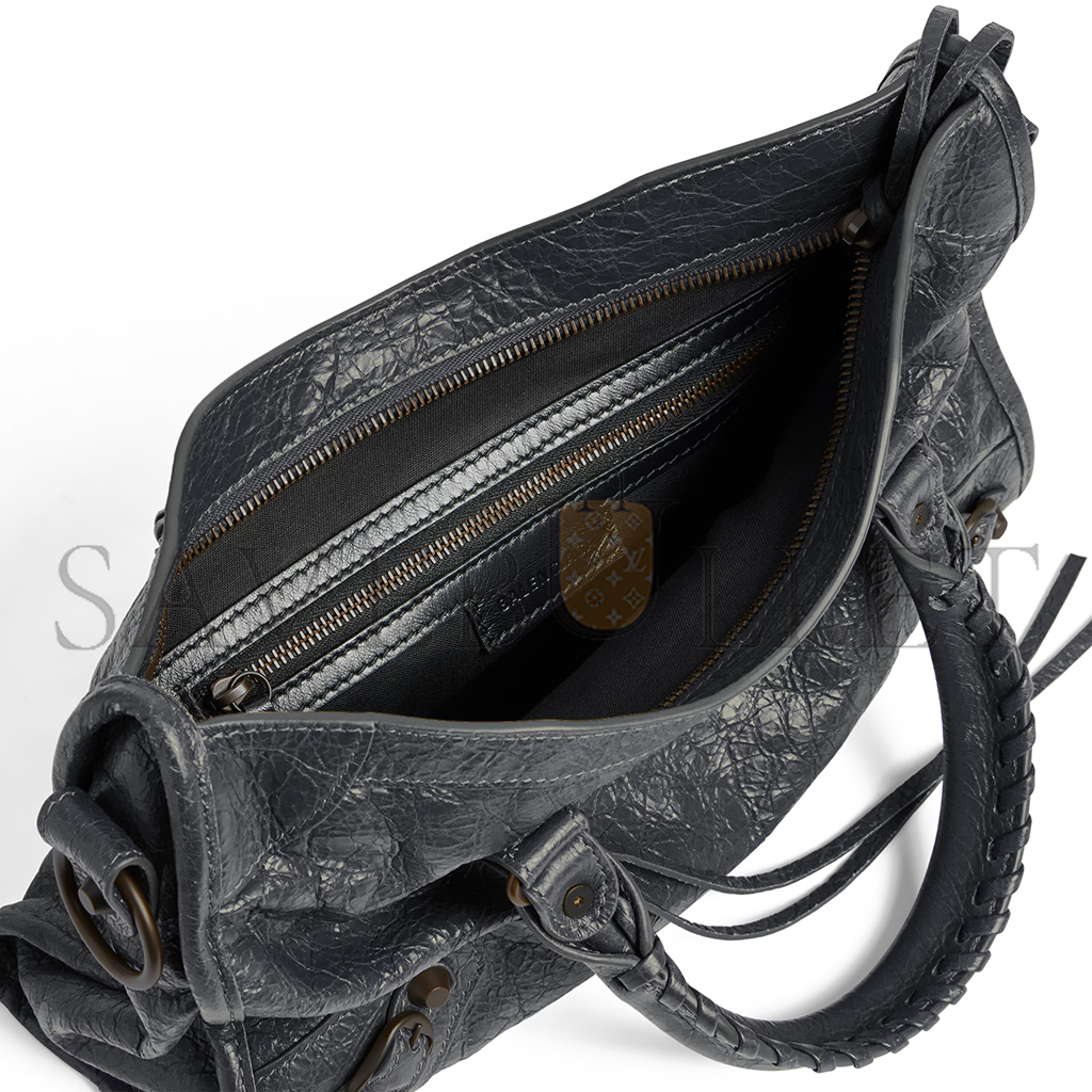 BALENCIAGA WOMEN'S LE CITY BAG SMALL IN VOLCANIC ROCK 8114422ABEK1251 (29.9*19.1*9.9cm) BALENCIAGA WOMEN'S LE CITY BAG SMALL IN VOLCANIC ROCK 8114422ABEK1251 (29.9*19.1*9.9cm)