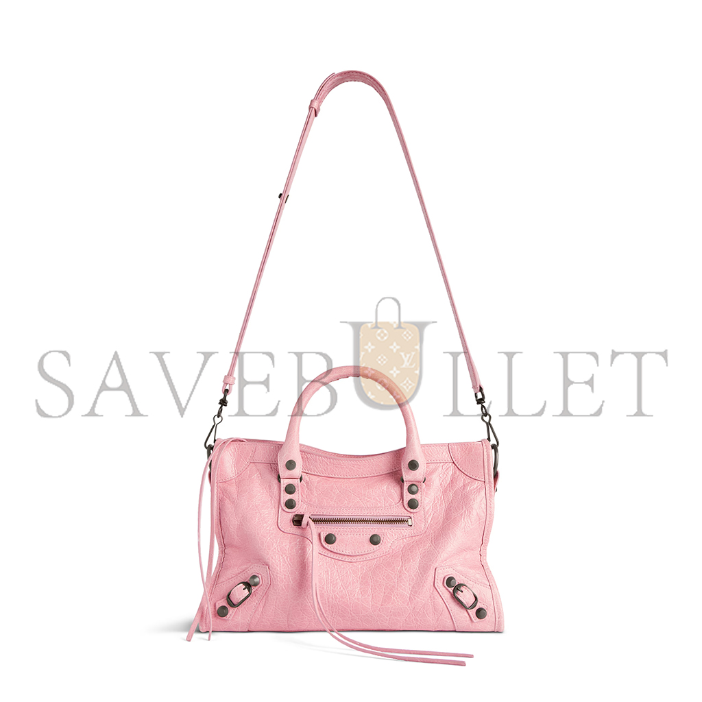 BALENCIAGA WOMEN'S LE CITY BAG SMALL IN VINTAGE PINK 8114422ABEK5826 (29.9*19.1*9.9cm) BALENCIAGA WOMEN'S LE CITY BAG SMALL IN VINTAGE PINK 8114422ABEK5826 (29.9*19.1*9.9cm)